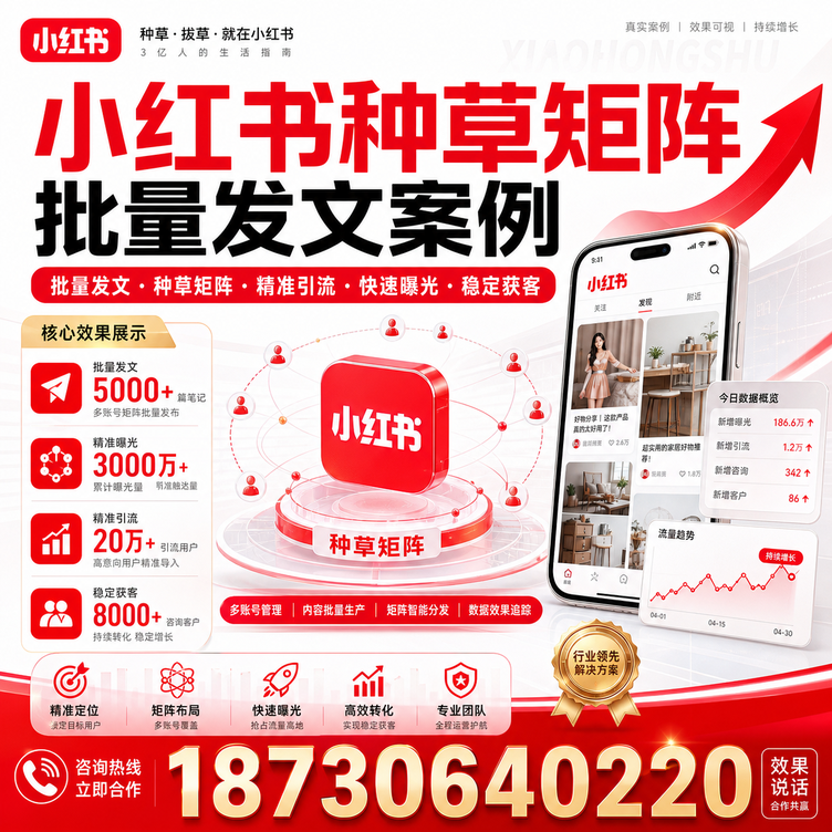 荆州小红书种草矩阵批量发文案例